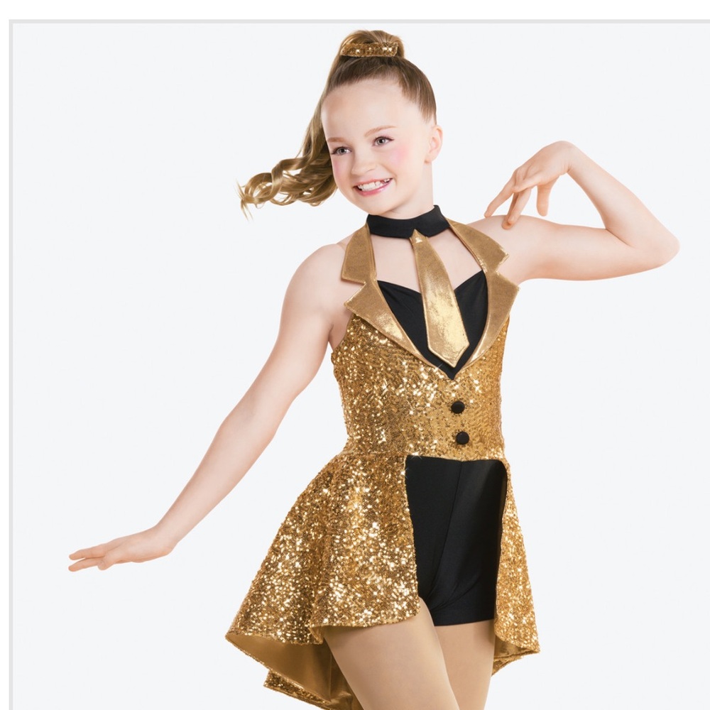 Gold and black Revolution Jazz/tap/muscial theater dance customs AS